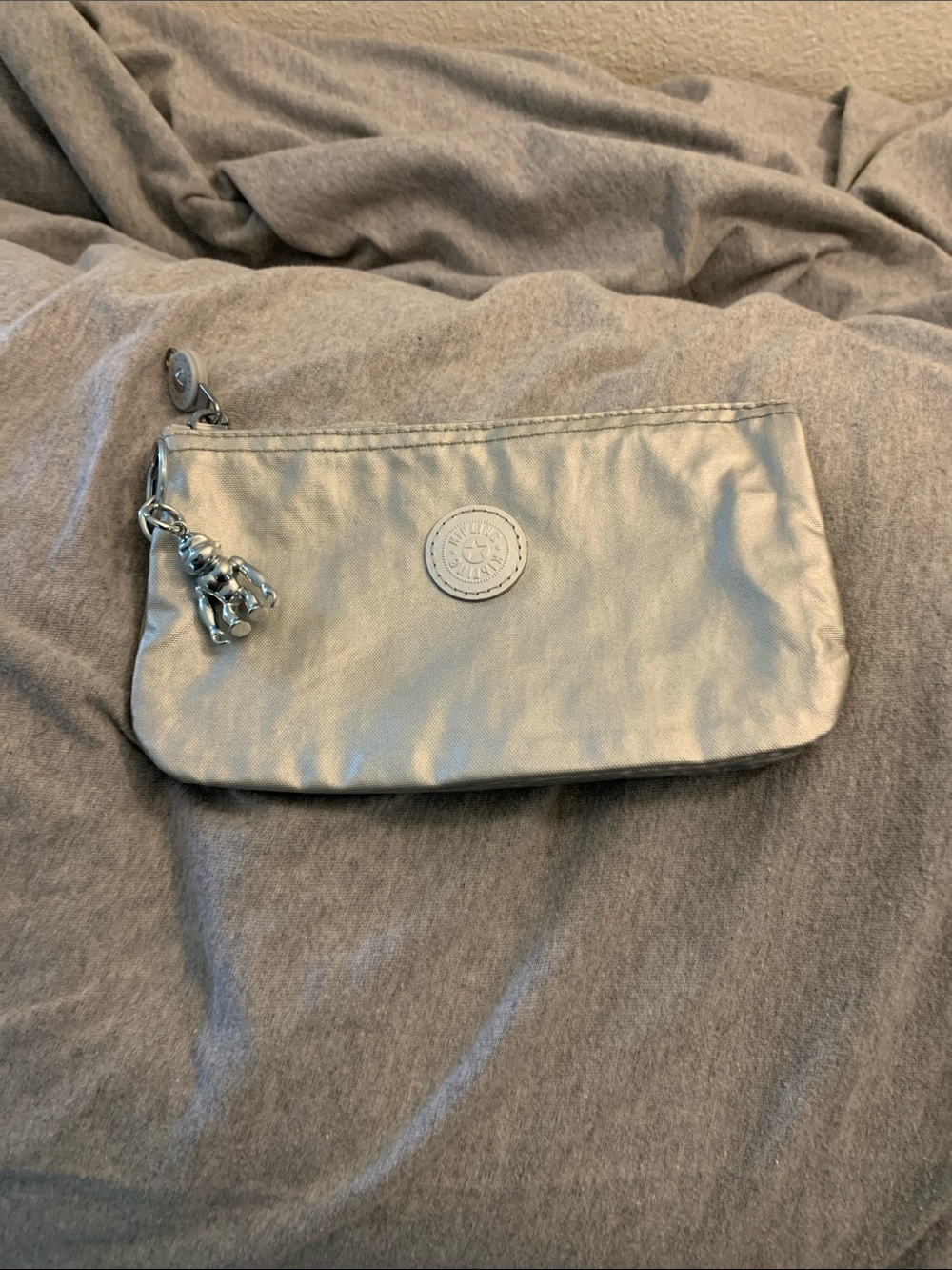 Kipling Creativity Large Pouch Gray Cosmetic Bag